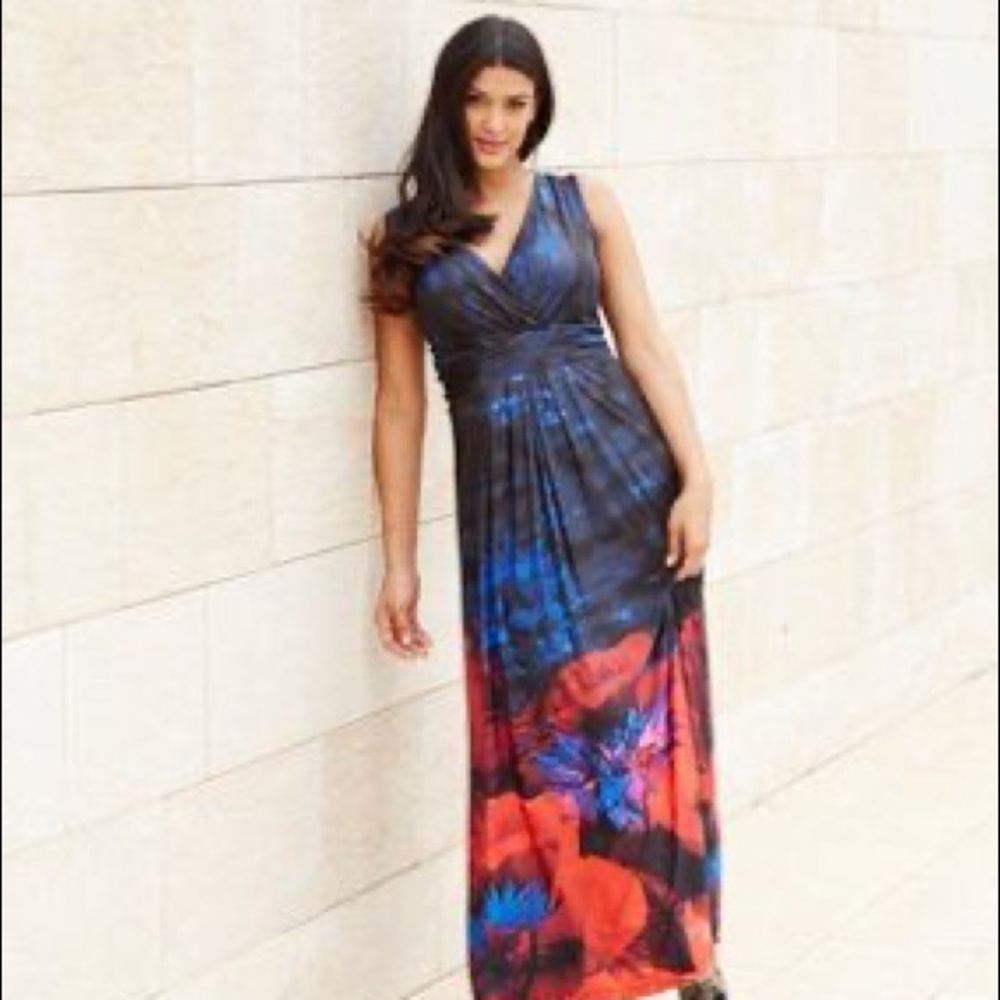 Ulla Popken Sleeveless Maxi Dress